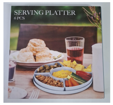 Serveer plateau Blauw