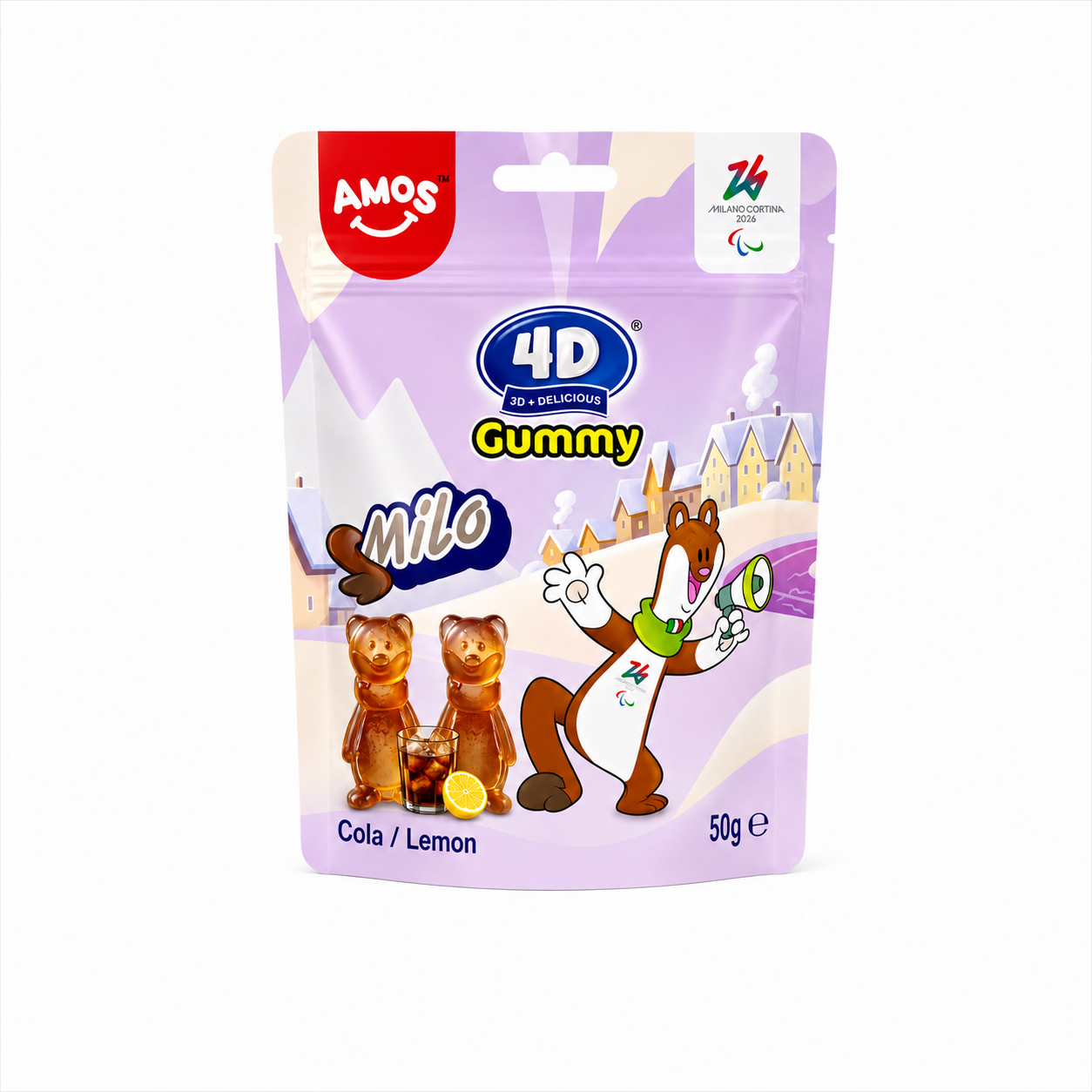 Amos 4d cola - lemon 36x50g
