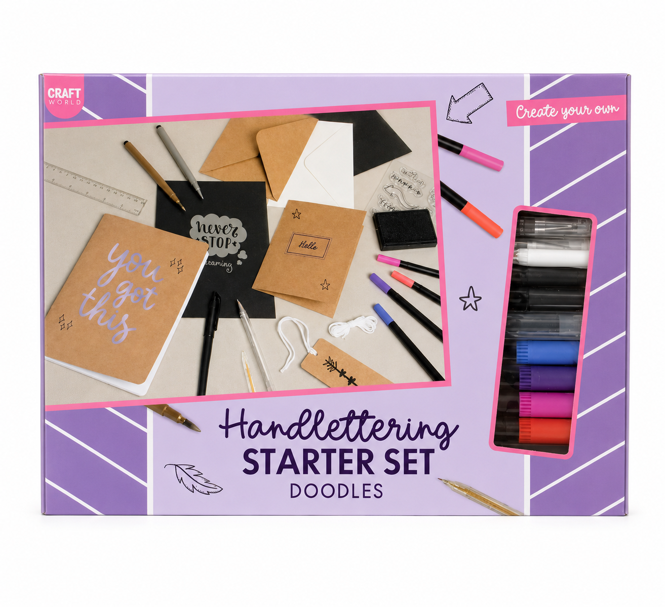 Craft Sensations Doodles Handlettering Set