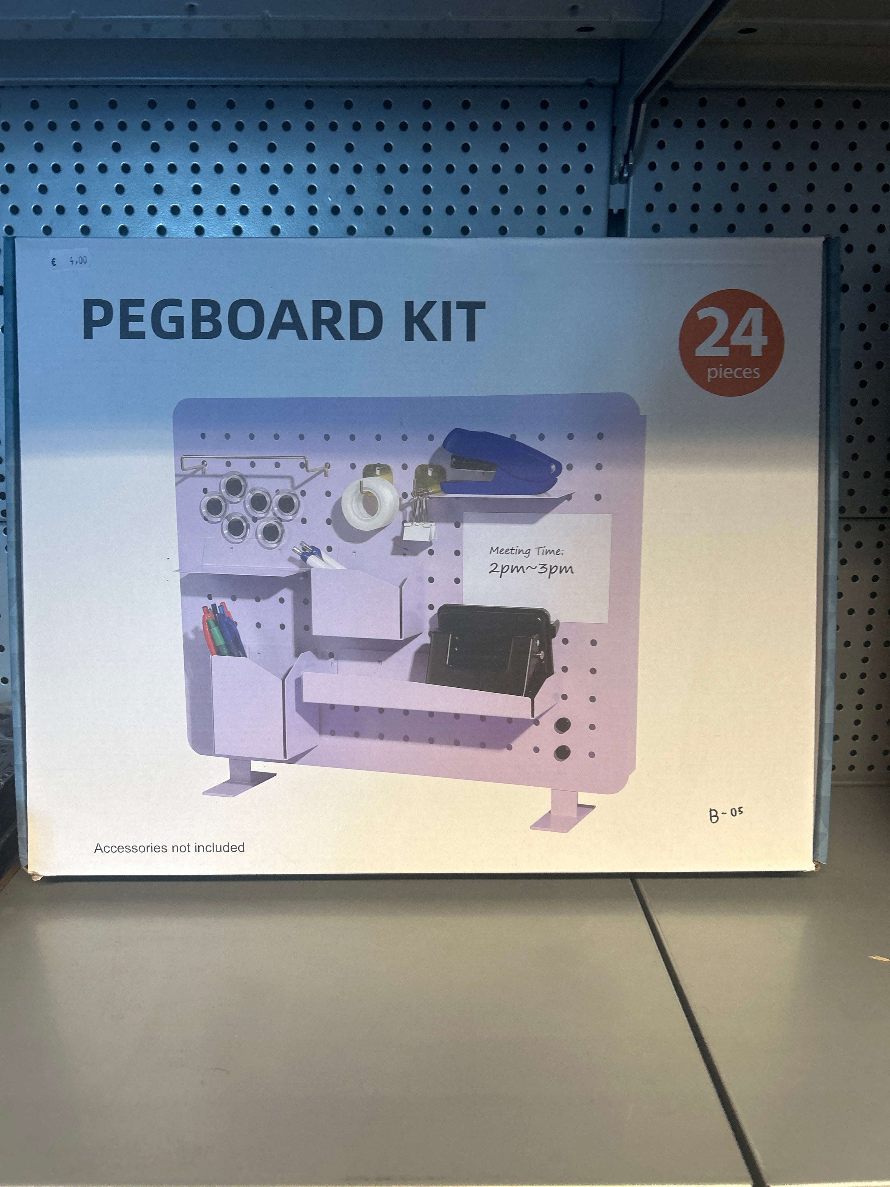 Ophangbord Paars - 24 diverse onderdelen