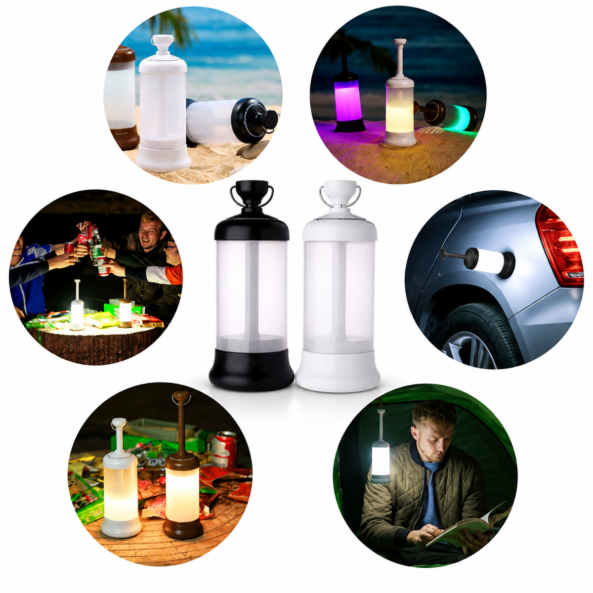 LED-lamp - zwart of wit
