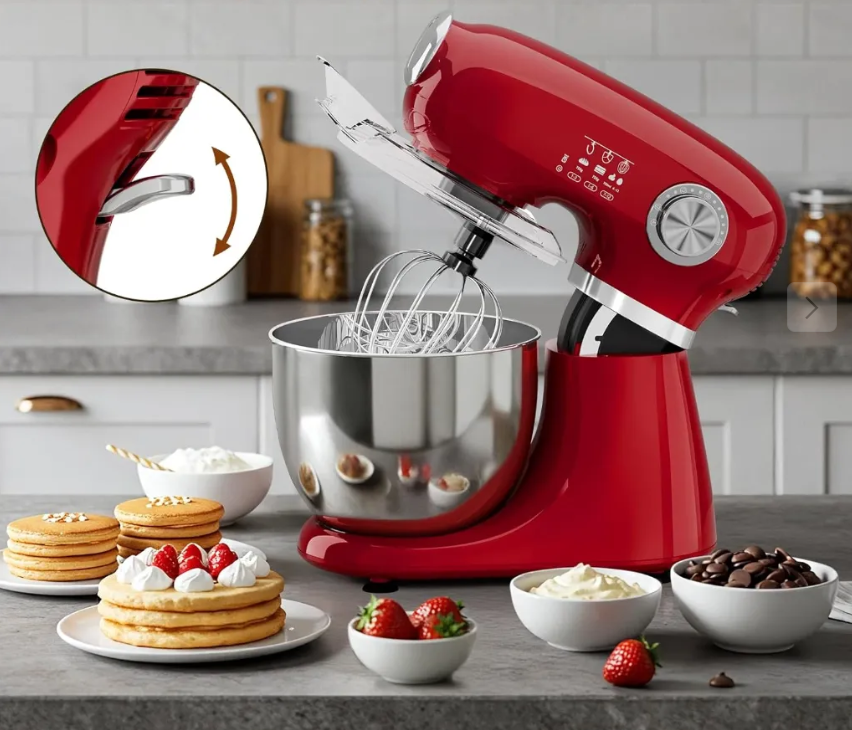 Multifunctionele mixer/keukenrobot 1000 W - rood