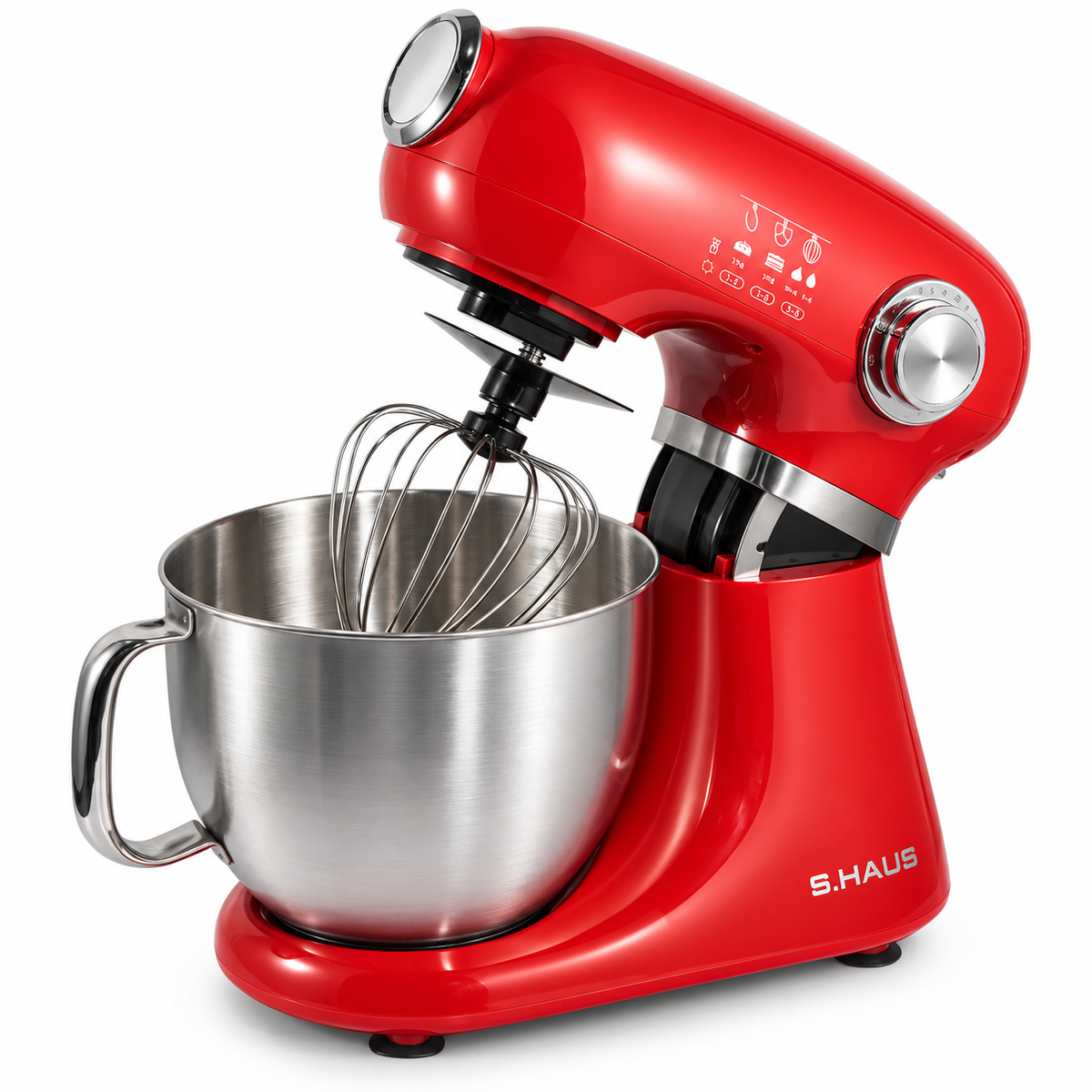 Multifunctionele mixer/keukenrobot 1000 W - rood