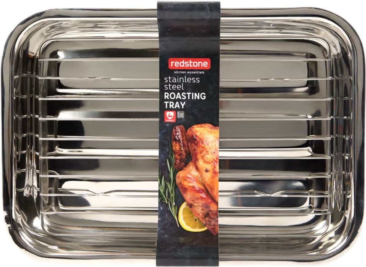 RVS Ovenschaal – Met Rooster