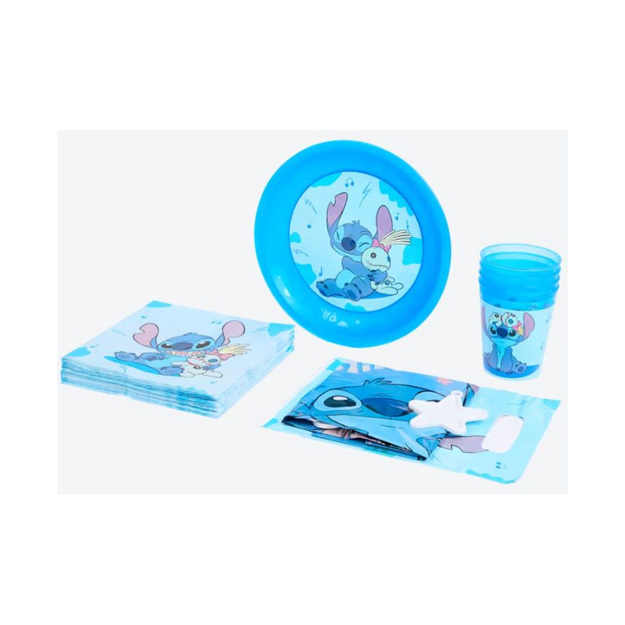 Blauwe Lilo en stitch party box - Feest pakket