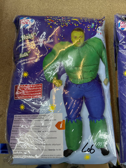 Opblaas Kostuum Hulk Groen Onesize