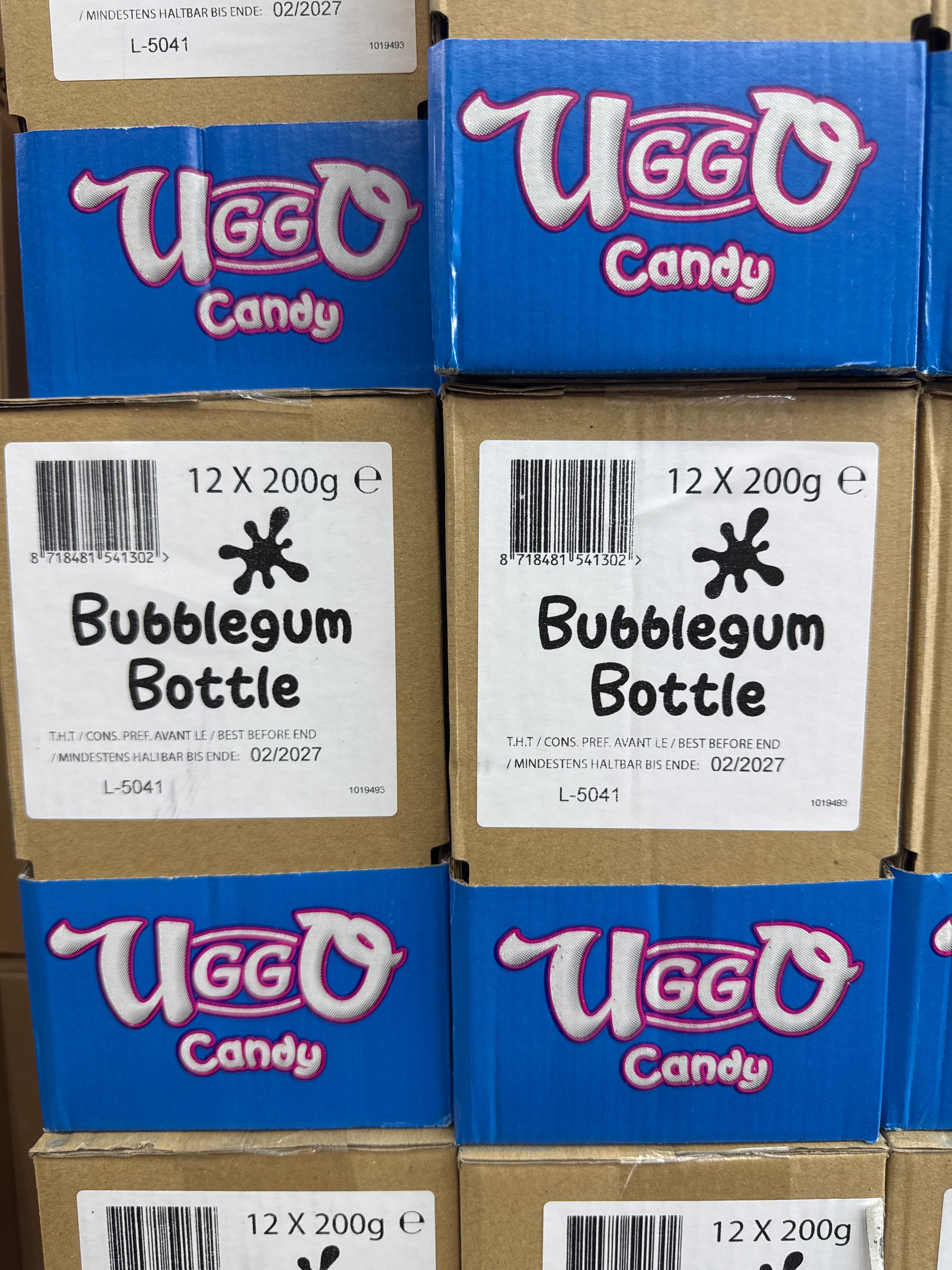 Uggo bubblegum bottle 12x200g
