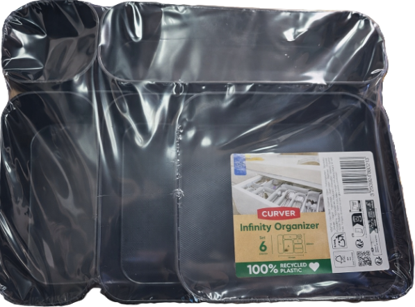 Lade-organizer 22,5 x 30 cm, 6 stuks.