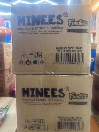 Minees sandwich cookies 24x 30gx8