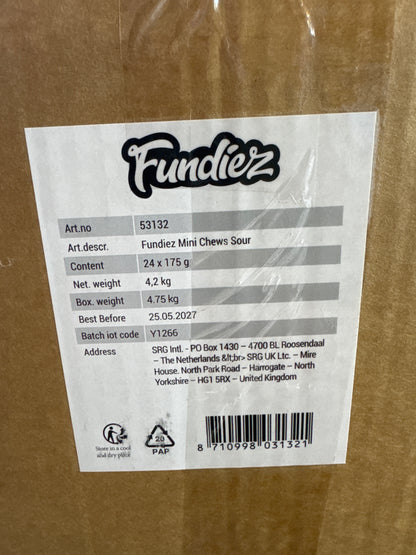 Fundiez mini chews sour 24x175g