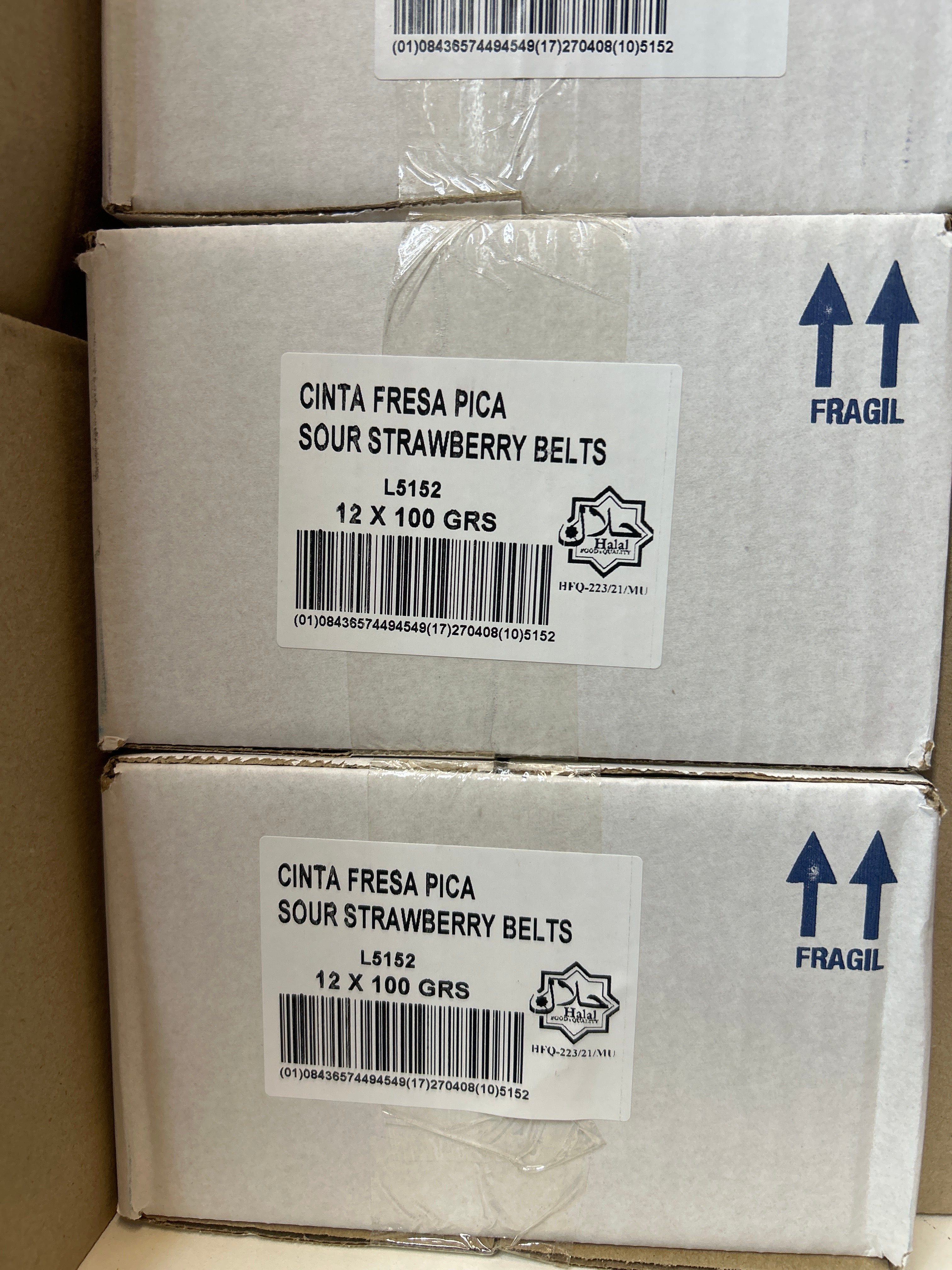 Cinta Fresa Pica Sour Strawberry Belts