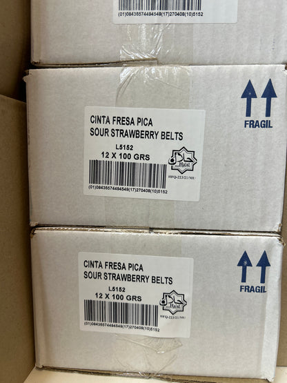 Cinta Fresa Pica Sour Strawberry Belts