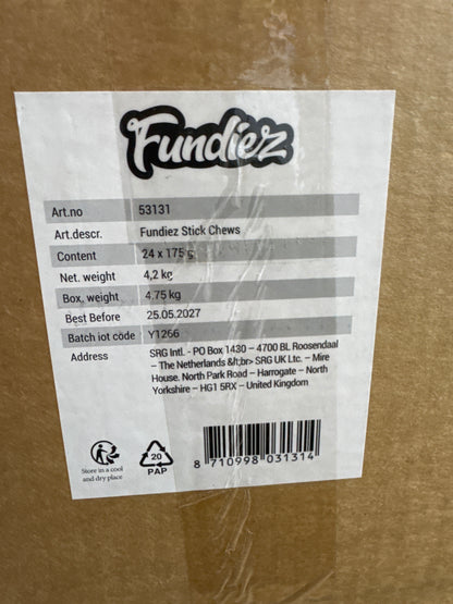 Fundiez stic chews 24x175g