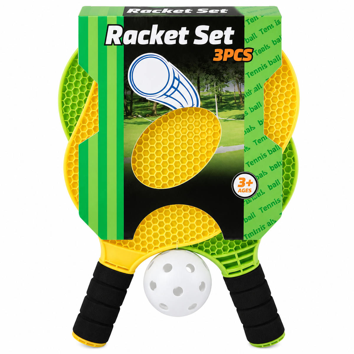 Speelgoed racket set 3 delig