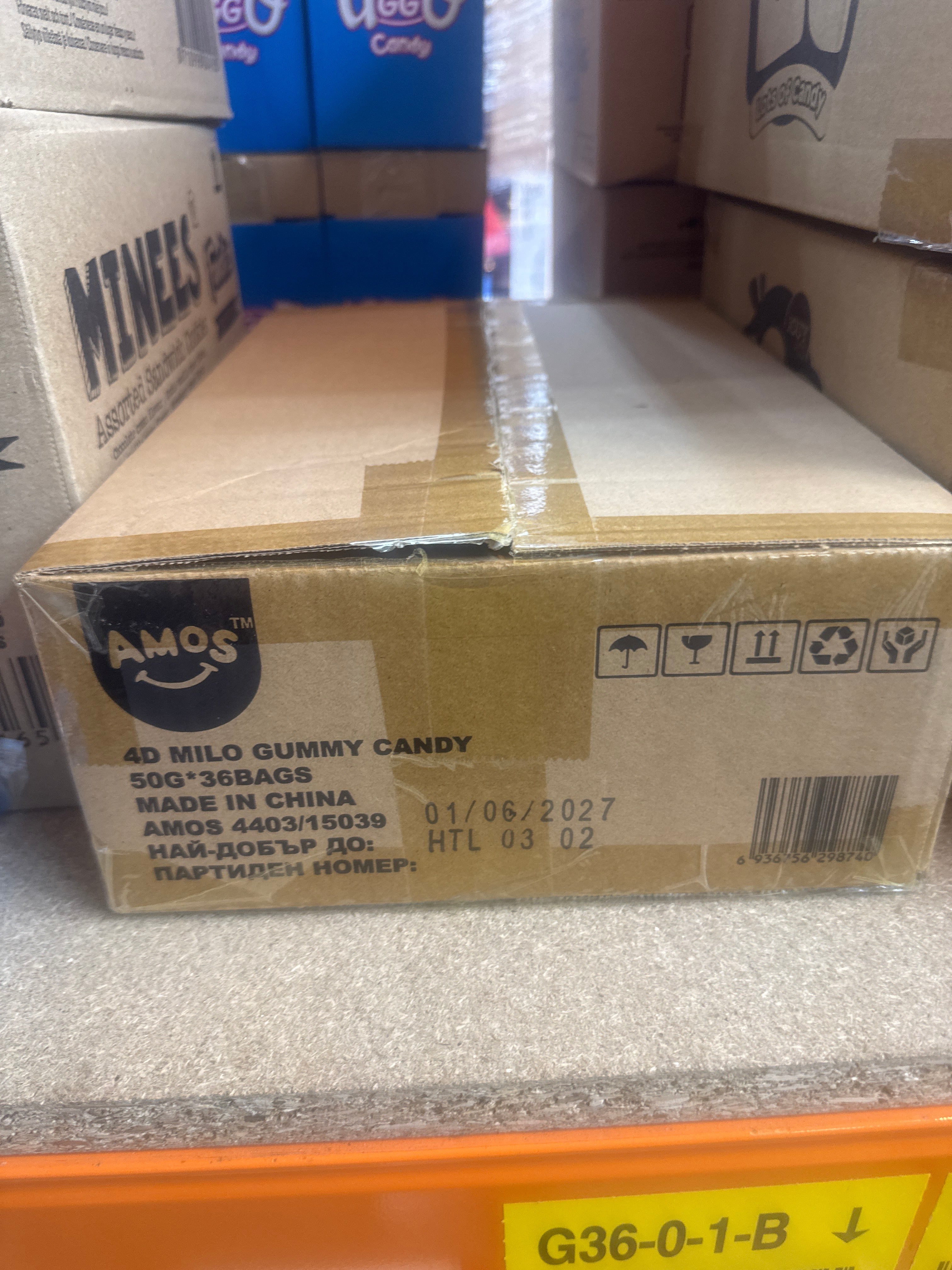 Amos 4d cola/lemon gummy 36x50g