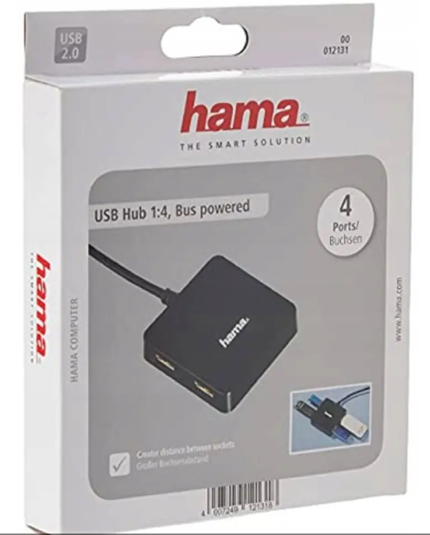 USB-hub met 4 poorten (Hama)