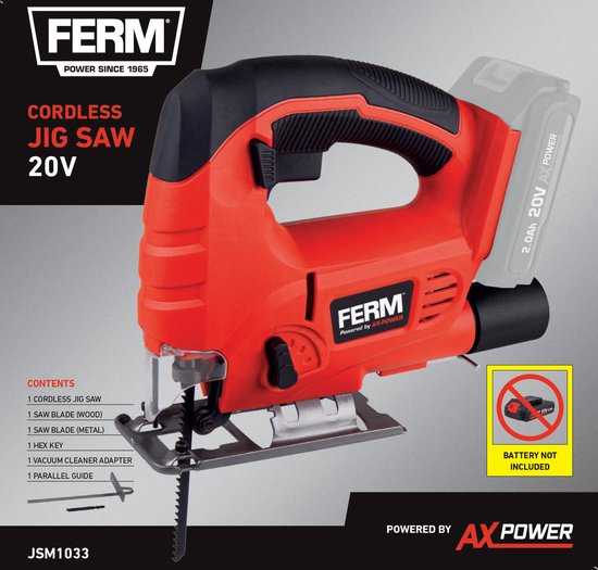 FERM - AX-POWER - JSM1033 - Accu - decoupeerzaag