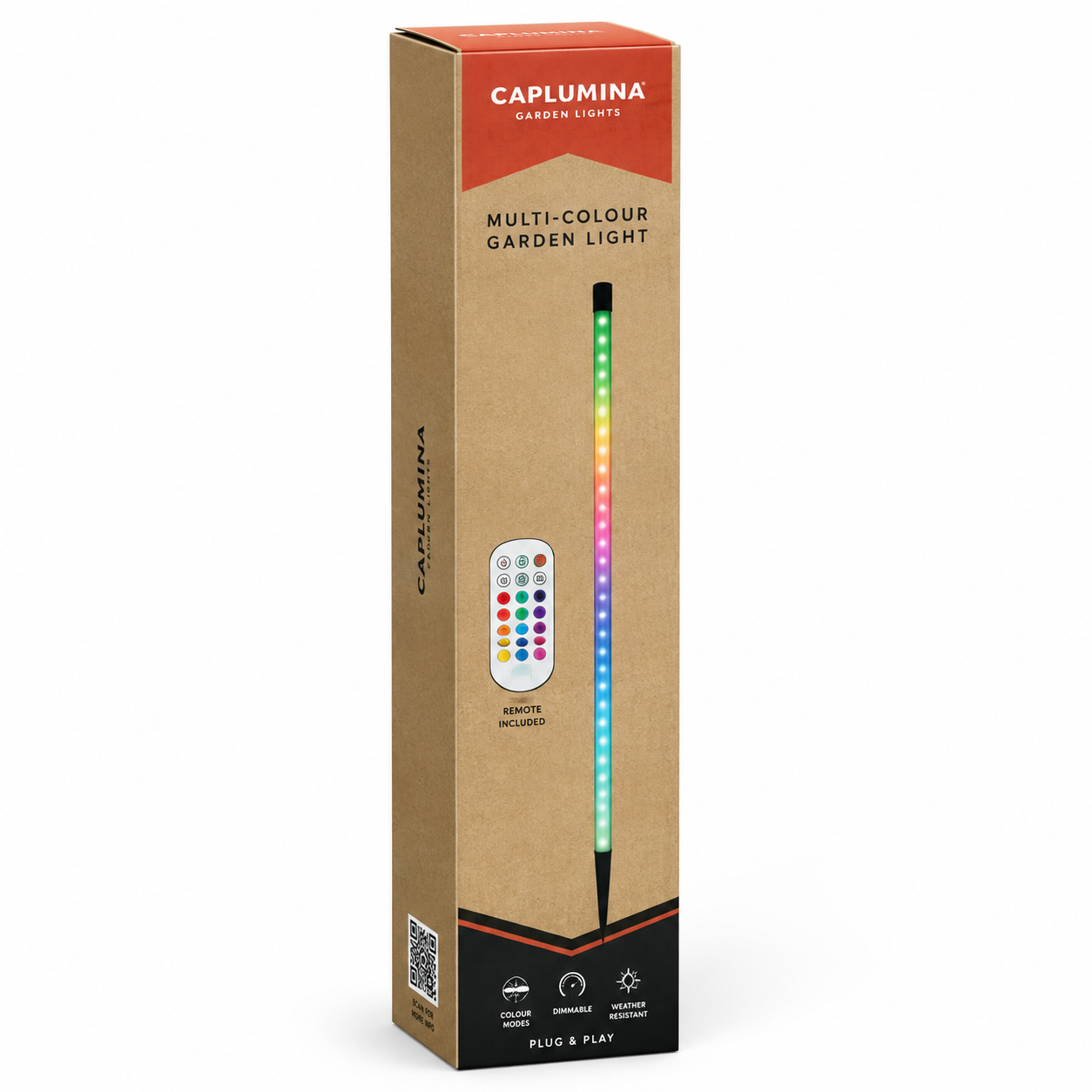 Grundig RGB LED Hoeklamp - Hoeklamp LED Staand - RGB