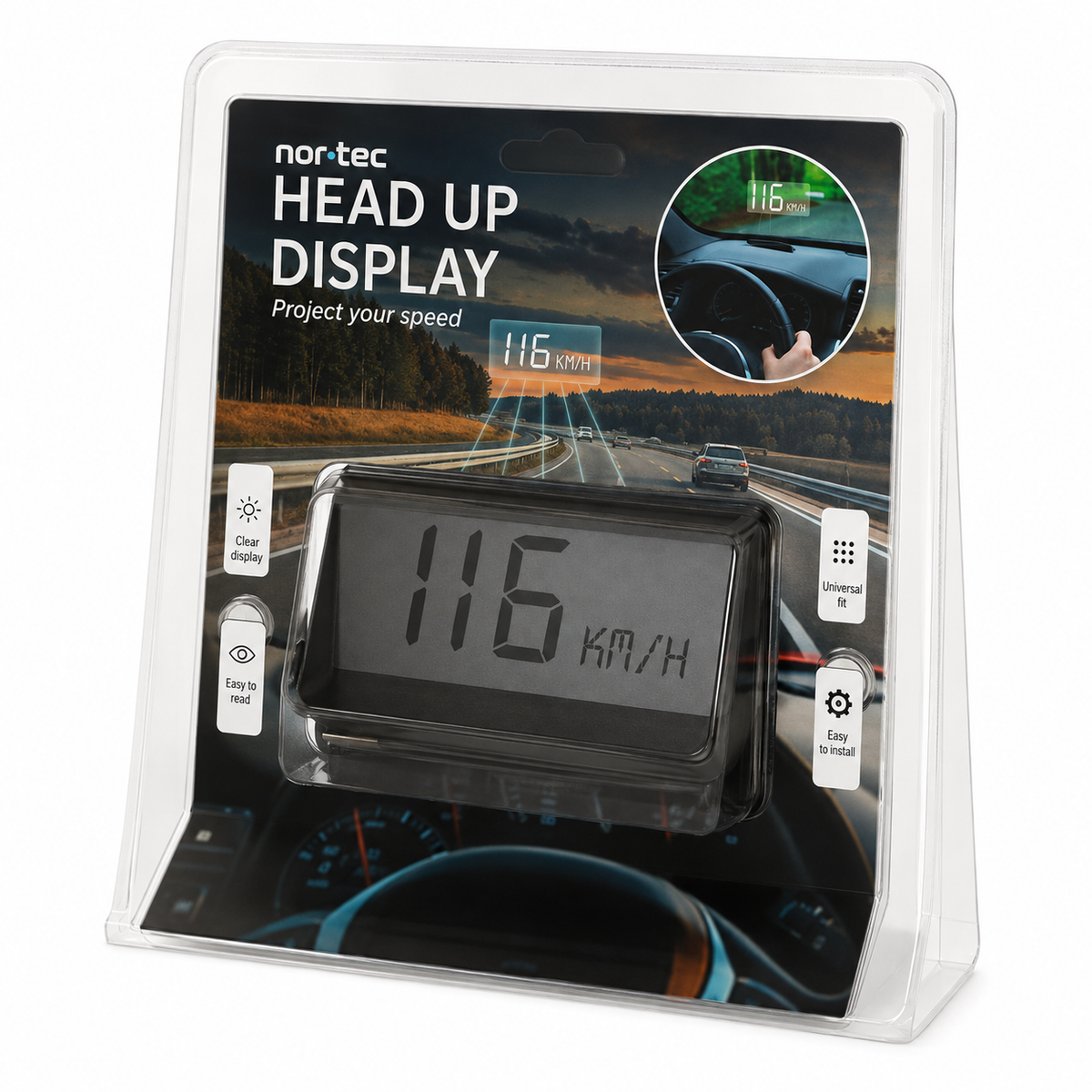Snelheidsdisplay voor elke auto