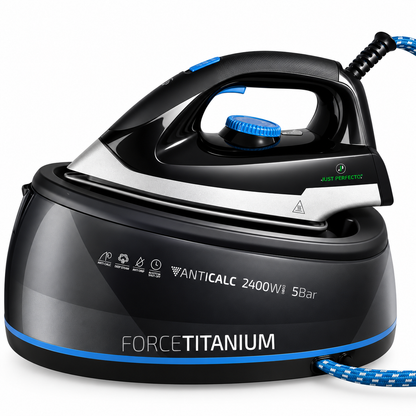 Force Titanium stoomstrijkijzer met stoomstation - 2400 W
