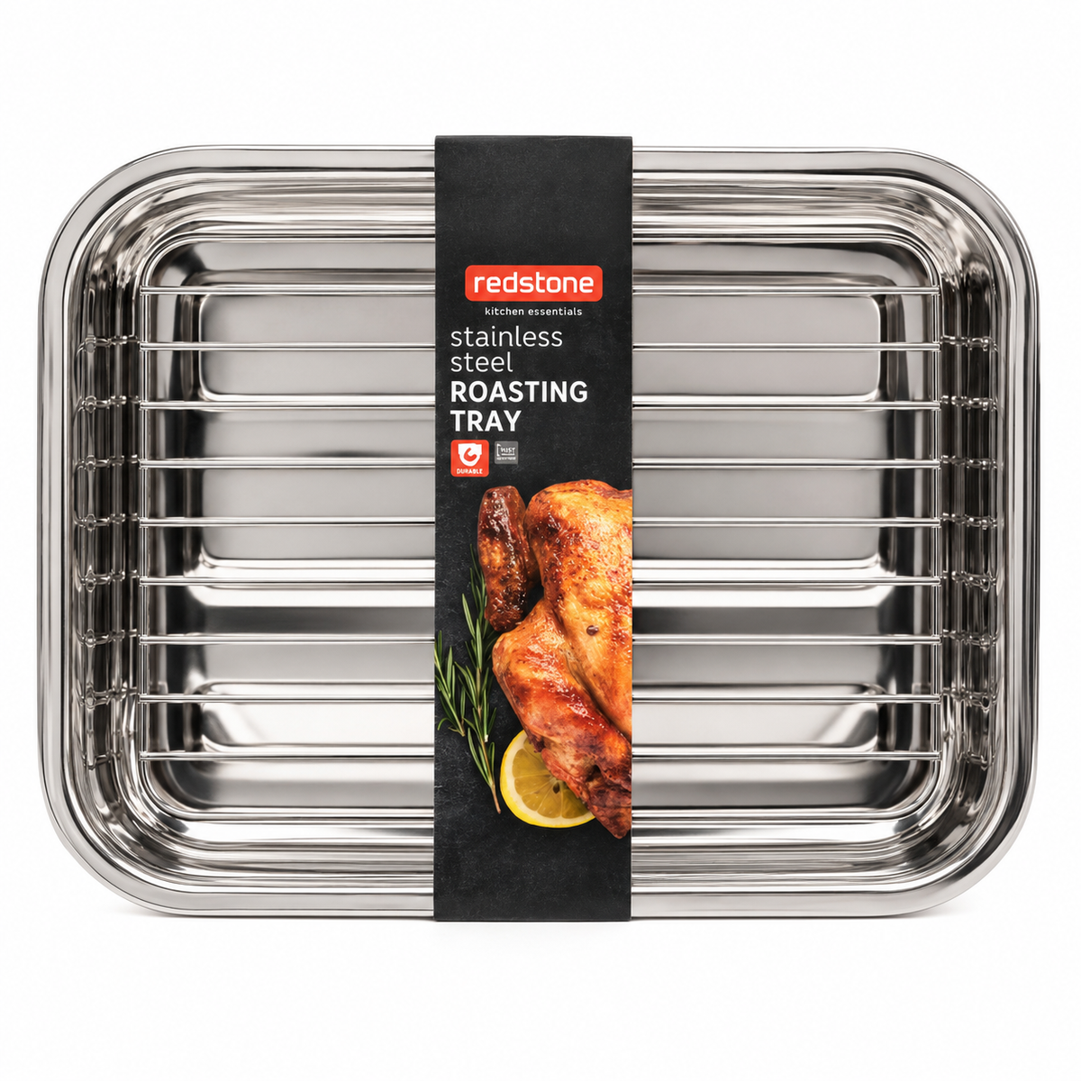 RVS Ovenschaal – Met Rooster