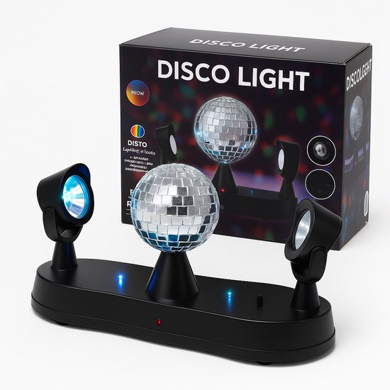 LED Disco Licht met Spiegelbol