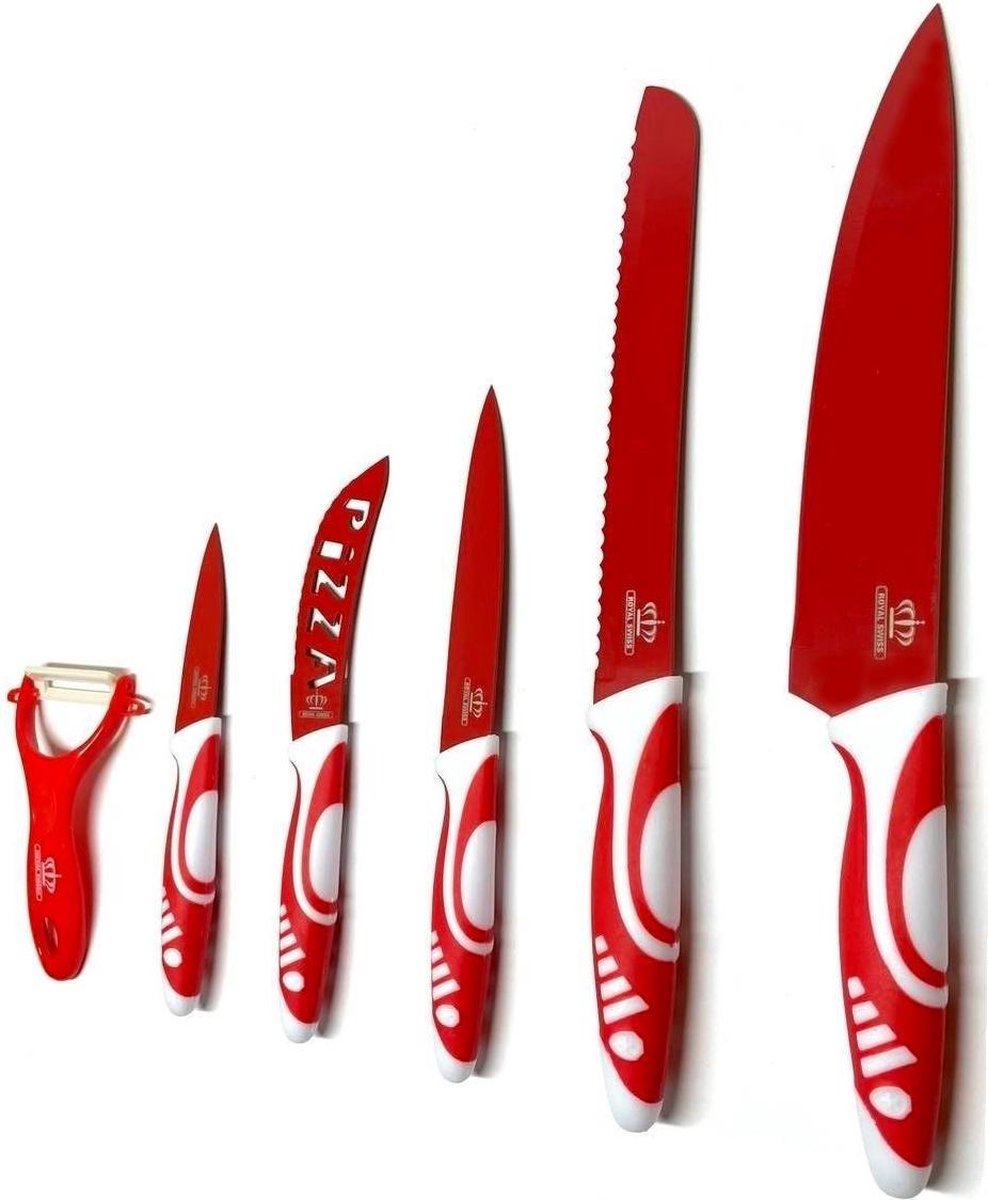 Royal Swiss - Messenset - 6-delige - Rood