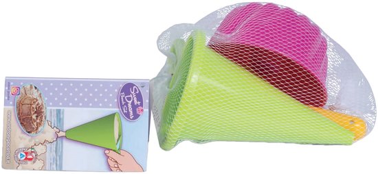 Zandtrechter met Cake Zandvorm en Schep