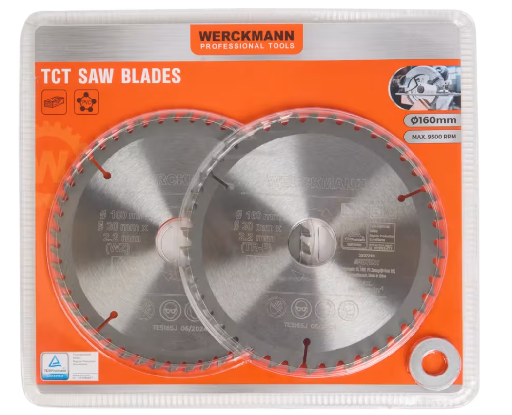 Werckmann TCT Zaagbladen – Set van 2 stuks