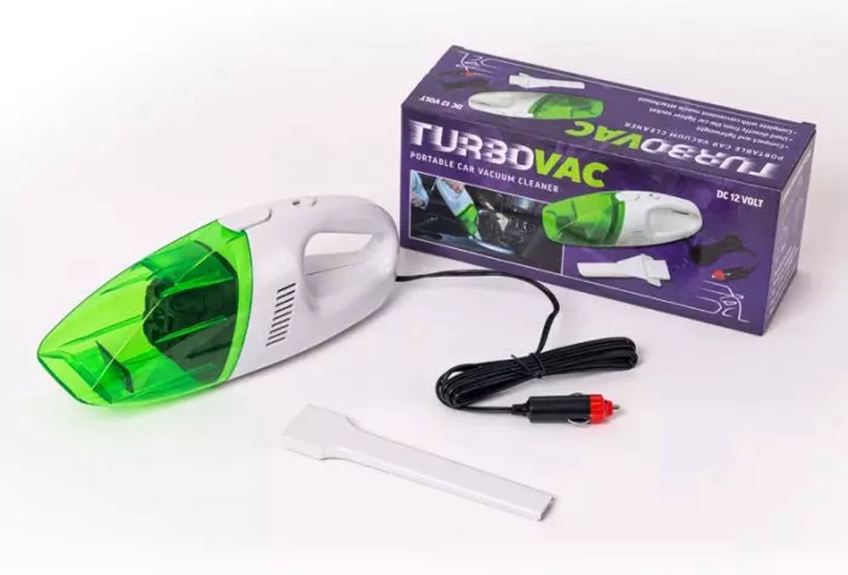 Turbo Vac Autostofzuiger - Inclusief smalle zuigmond
