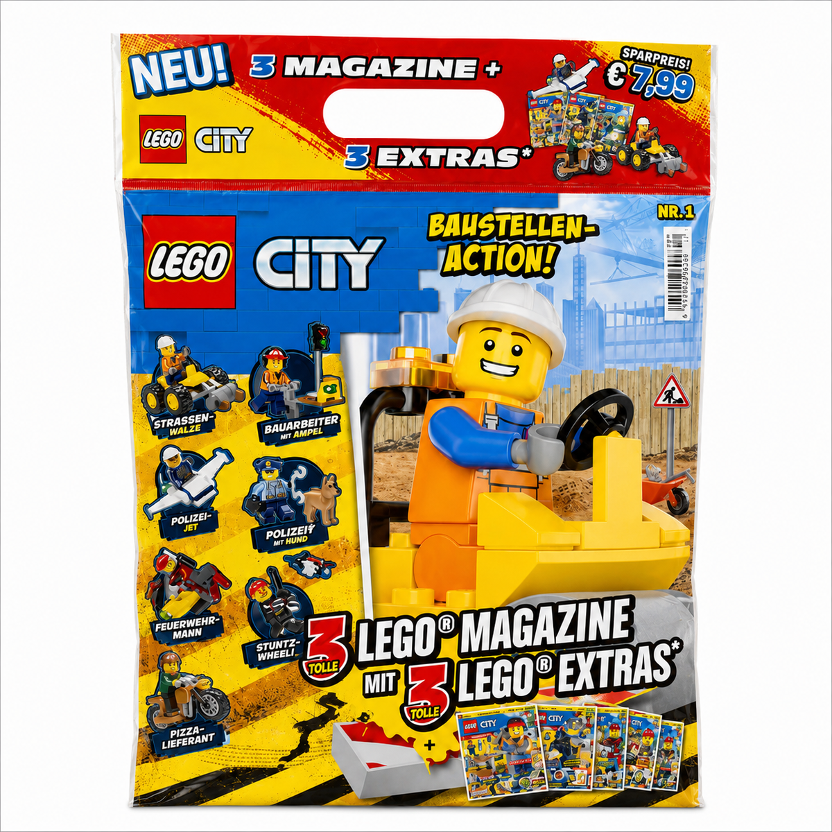 L-Blindbag Lego 3x Magazines + 3x Lego